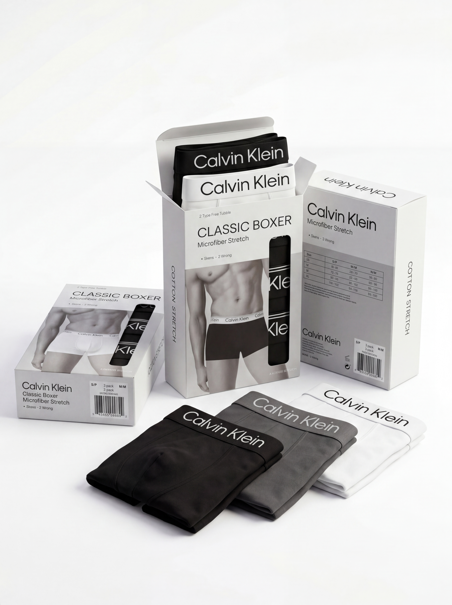 9 PACK TRUNKS DIAMOND COTTON STRETCH