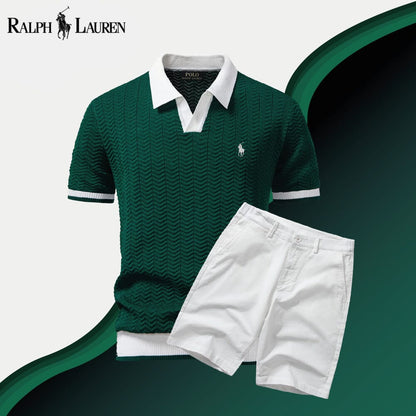 RL Old Money Polo Shirt + Shorts Set - Imagem 1